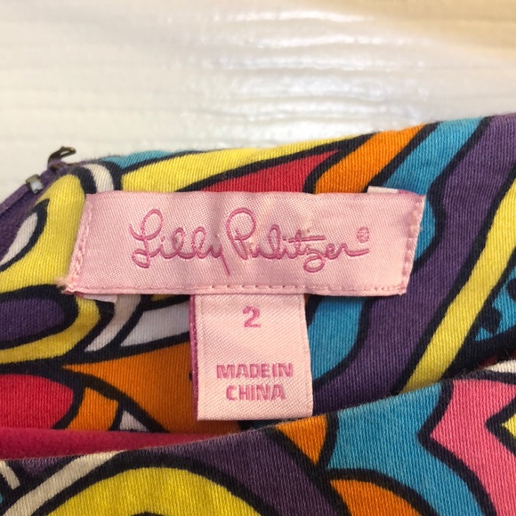 Lilly Pulitzer Purple Multicolor Midi Dress - Picture 2 of 4